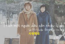 các câu nói tình yêu bằng tiếng Hàn