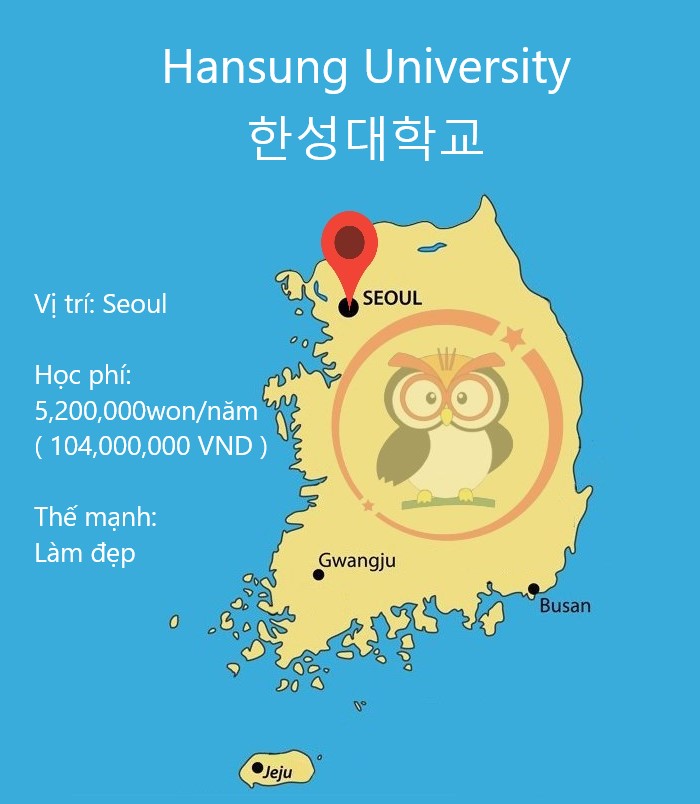 Bản đồ đại học Hansung: vị trí, học phí, thế mạnh