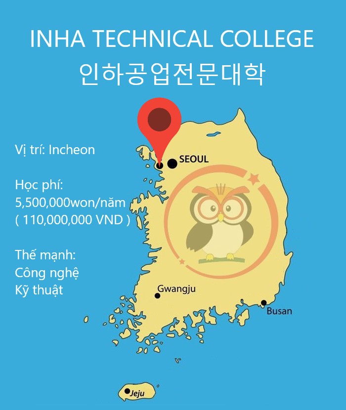 Bản đồ Inha Tech: vị trí, học phí, thế mạnh